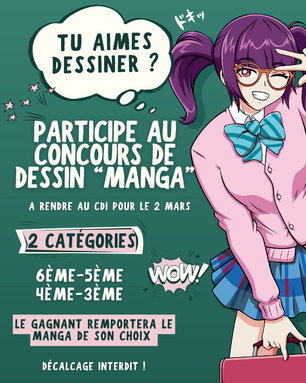 Post Instagram Annonce Evènement Atelier BD Manga Animation Dessin Illustration Vert Rose.png